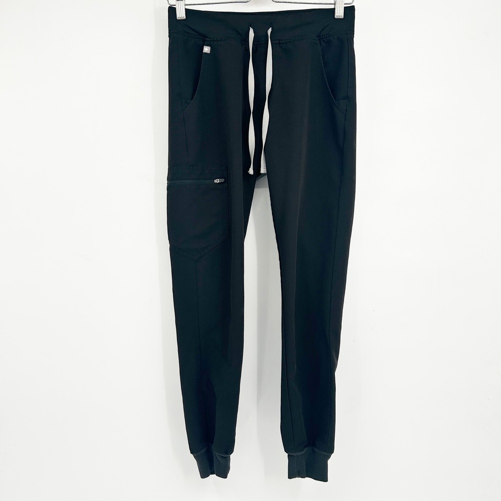 FIGS Womens Black Zamora Jogger Technical Collection Nursing Scrub Pants Size XS